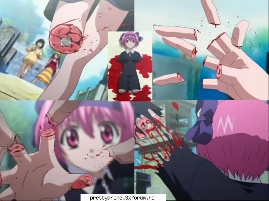 mie ghost stories nu imi e de groaza dar mam speriat cand am vazut in elfen lied pe fata aceea cu